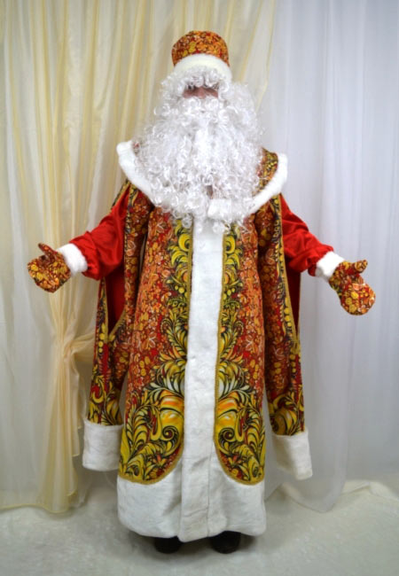 Детский костюм Дед Мороза красный на Новый Год